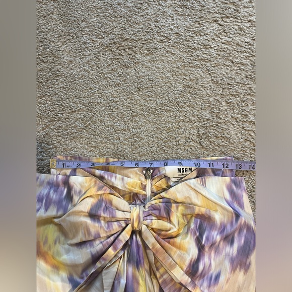 MSGM Bow Embellished Floral Skirt - Rare find! - Picture 15 of 16